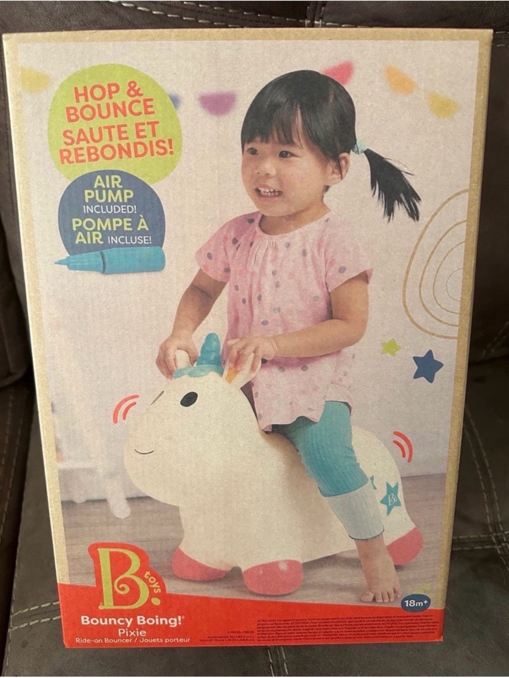 Bouncy Boing! Pixie Ride-On Bouncer - White